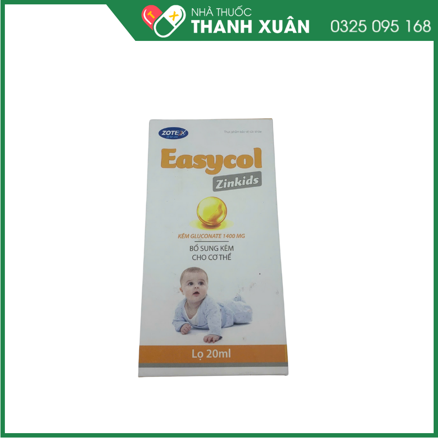 Easycol Zinkids giúp tăng đề kháng, hỗ trợ nhanh bình phục vết thương